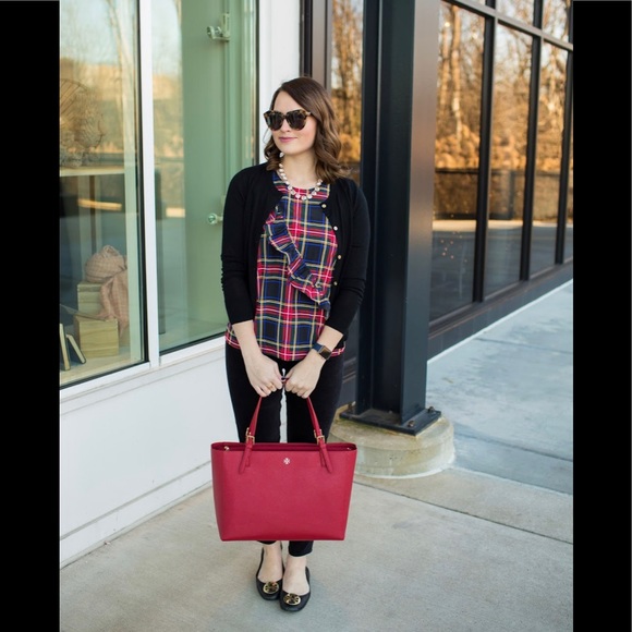 NWT J. Crew Stewart Tartan Plaid Ruffle Tank - Picture 2 of 10